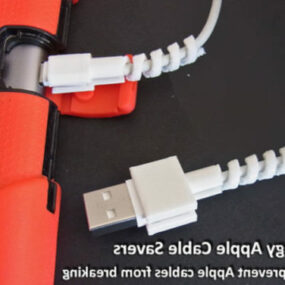 Tulostettava joustava Apple Cable Saver 3d -malli
