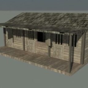 Stable House Old Style 3d model
