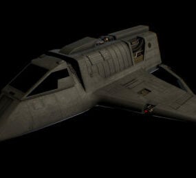 Futuristic Spaceship Imperial Shuttle 3d model