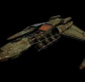 Romskip Star Trek Klingon D5 Tanker 3d-modell