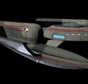 דגם תלת מימד של ספינת חלל מסע בין כוכבים אוברת' Class