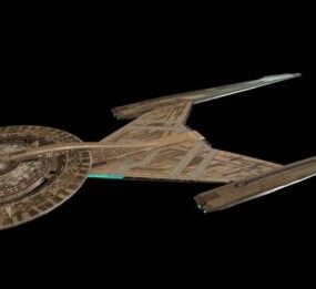 Model 3D statku kosmicznego Star Trek Uss Discovery