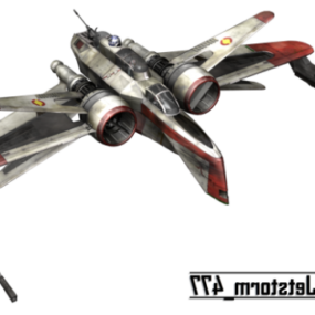Star Wars Spaceship Fighter 3d-modell