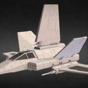 Modelo 3D da nave espacial Star War Star Wing