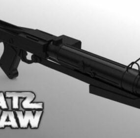 Star Wars Blaster Rifle Gun 3d model