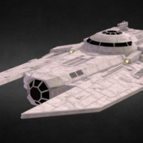 Spaceship Flying 3d model