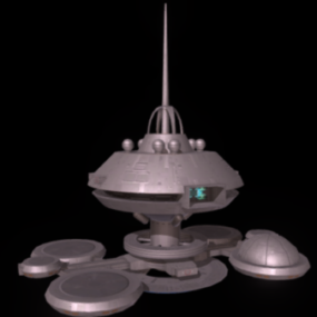 مدل سه بعدی سفینه فضایی علمی تخیلی Starbase
