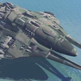 スタークルーザー軍事宇宙船3Dモデル