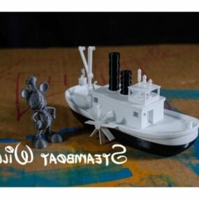 Steamboat Willi Sculpt 3d-modell