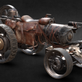 Steampowered Steed Vehicle 3d model