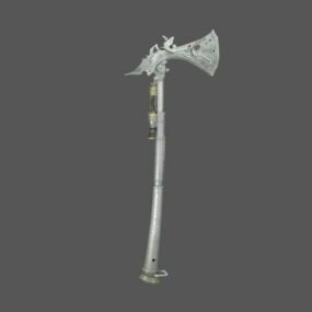 Steampunk Axe Weapon 3d model