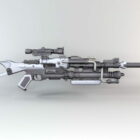 Steampunk Sniper Rifle Gun