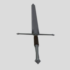 Steel Longsword Weapon 3d model