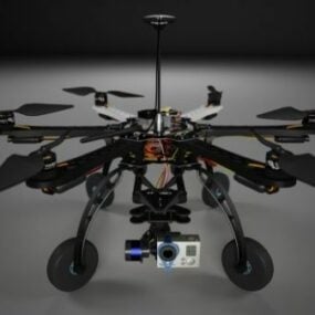 Modelo 3d de design de drone de tempestade