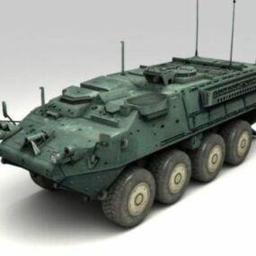 3D model lehkého tanku Stryker