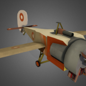 نموذج تصميم الطائرة المروحية ثلاثي الأبعاد