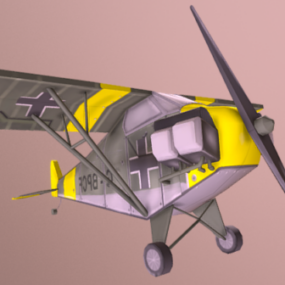 程式化的飞机螺旋桨飞机 3d model
