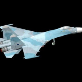 نموذج طائرة Su-27 ثلاثي الأبعاد