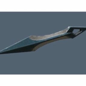 Modelo 3d de cuchillo arrojadizo imprimible