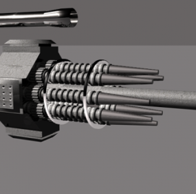 نموذج مدفع رشاش للجيش ثلاثي الأبعاد