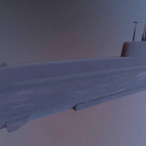 第二次世界大戦の潜水艦 2D モデル