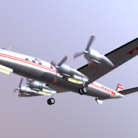 Super Constellatie Vliegtuig 3D-model