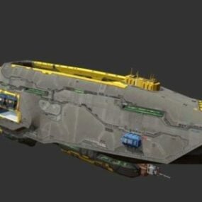 SFスーパークルセロ巡洋艦3Dモデル