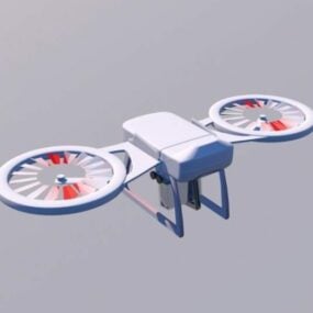 Aircar Futuristic Drone 3d-model