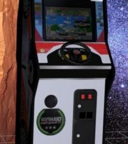 3д модель аркадного игрового автомата Monaco Gp Upright