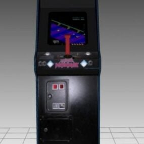 Model 3d Mesin Game Arcade Super Zaxxon Upright