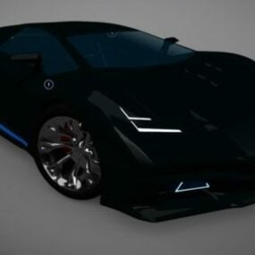 Supercoche estilo Lamborghini modelo 3d