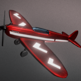 Marine Spitfire Flugzeug 3D-Modell