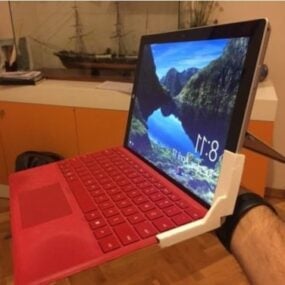 Afdrukbaar Surface Pro-laptoptoetsenbordhouder 3D-model