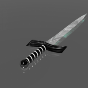 דגם תלת מימד של נשק חרב ישן