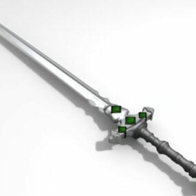 Anime Sword Weapon 3d-malli