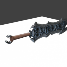 Schwert mittelalterliche Waffe 3D-Modell