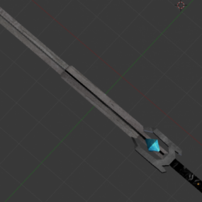 Crystal Sword Weapon 3d model
