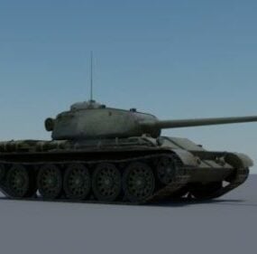 الدبابة الروسية T44 نموذج ثلاثي الأبعاد