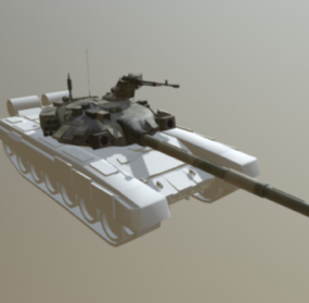 Arma de batalla rusa T-90 modelo 3d