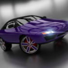 Fioletowy samochód koncepcyjny Gsm