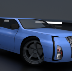 Car Concept Blue Tsm 3d model