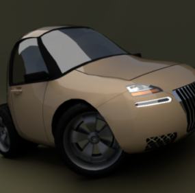 Car Concept Beige Smartc 3d model
