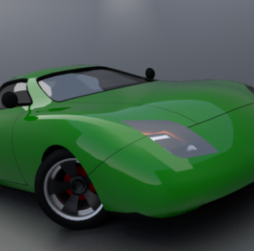 Araba Konsepti Yeşil Stcm 3d modeli
