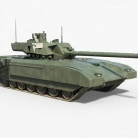Modern T14 Armata Tank 3d model