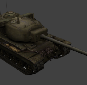 Askeri T29 Ağır Tank 3d modeli