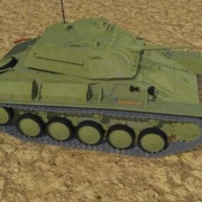 Weapon T80 Light Tank 3d model
