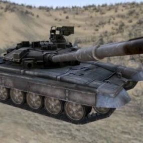 دبابة الجيش الروسي T90 نموذج ثلاثي الأبعاد