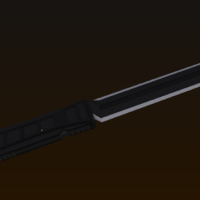 Modelo 3d de arma de faca tática