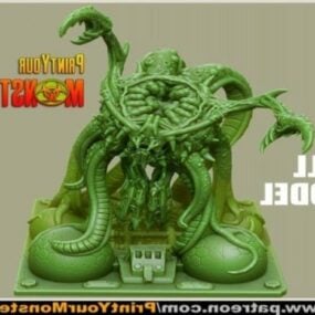 Tentakel Monster Character Sculpt 3D-model