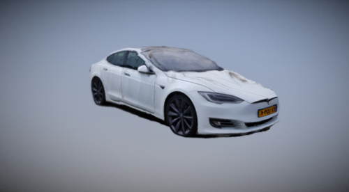 Araba Tesla Model S Konsept Tasarım